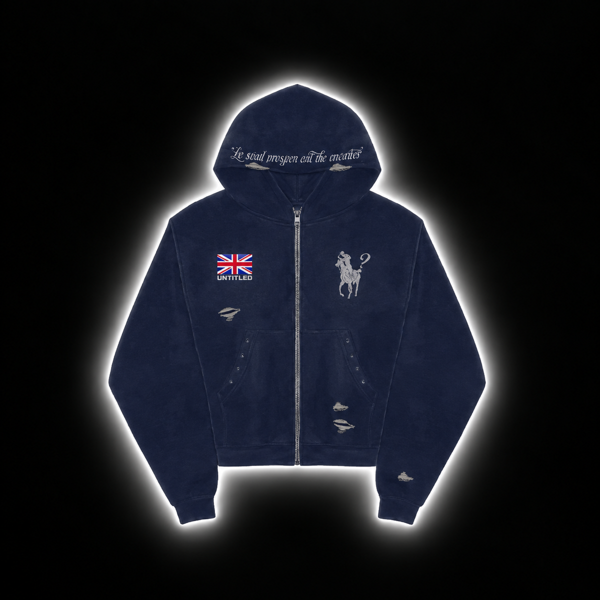 ?¿? DARK BLUE EXCLUSIVE HOODIE