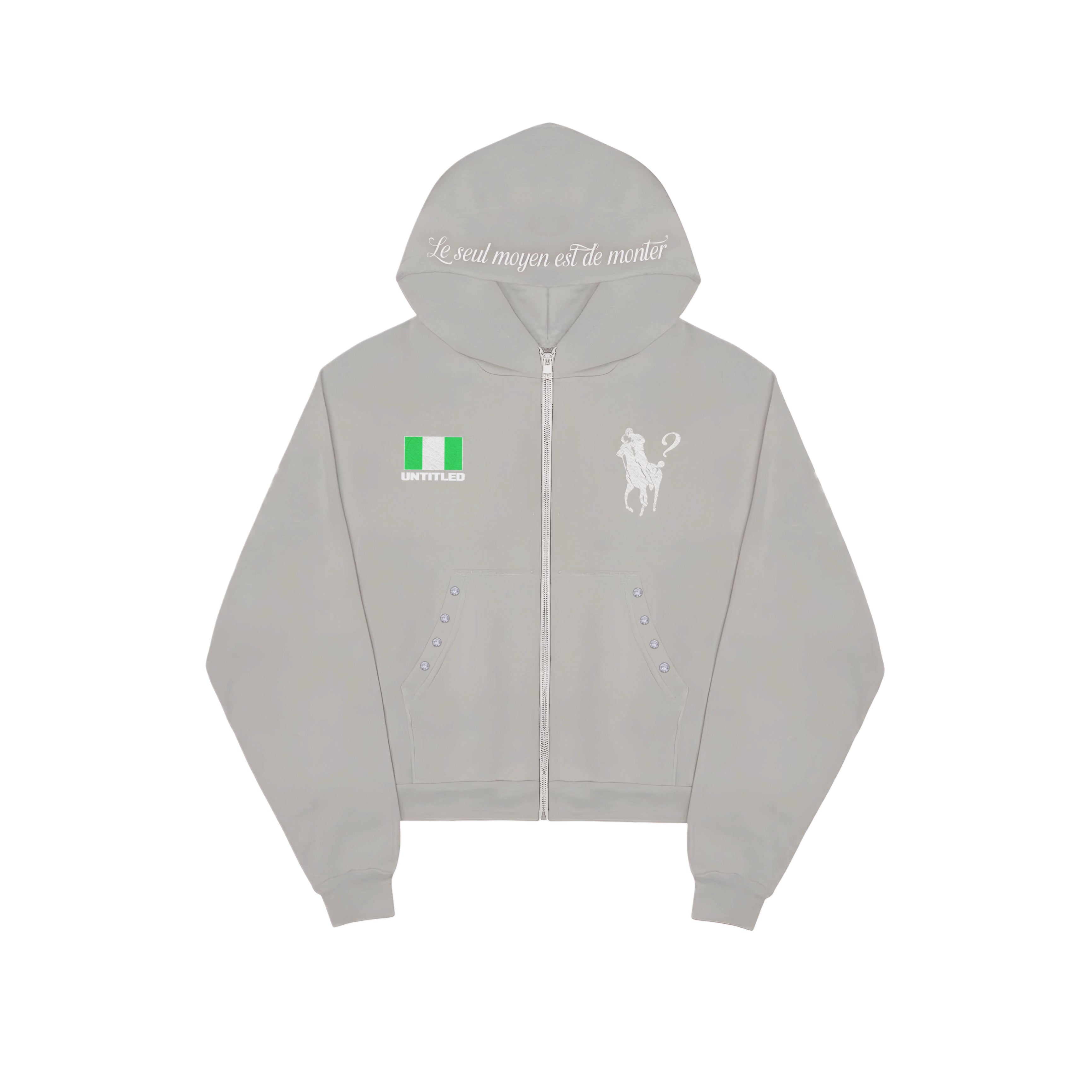 ?¿? LIGHT GREY HOODIE